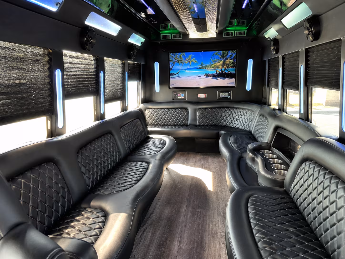25 Passenger Party Bus Inside