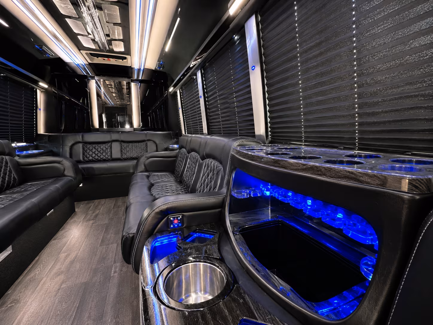 28 Passenger Party Bus Inside