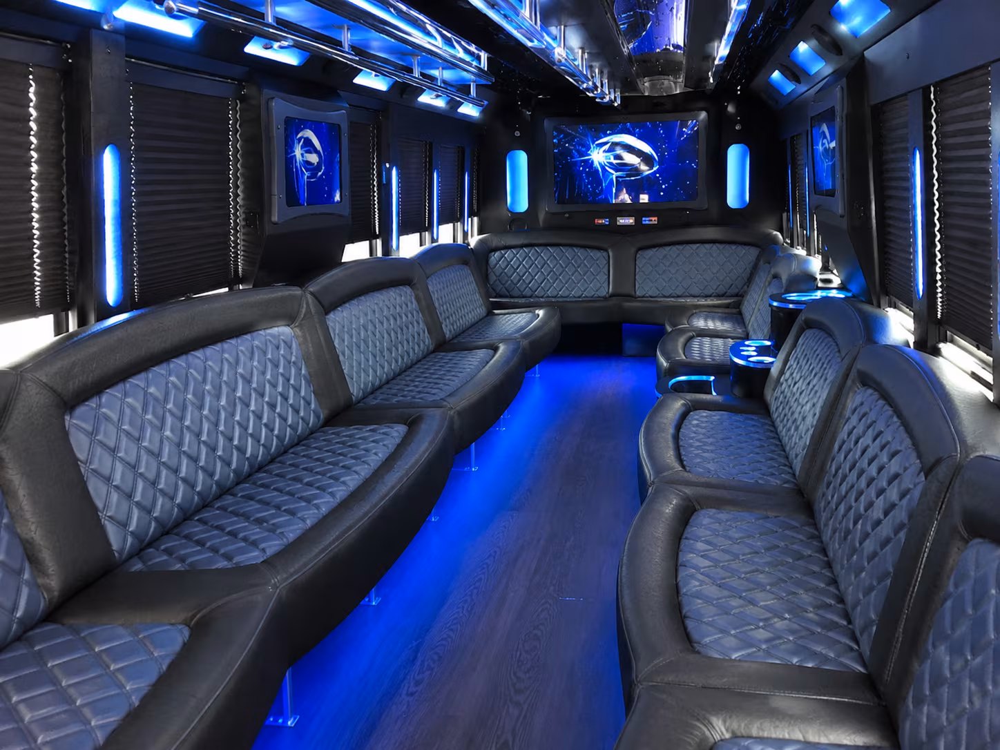 Lakeland Bachelor & Bachelorette Transportation party bus exterior