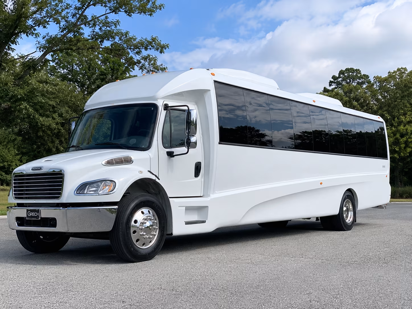 Lakeland Bachelor & Bachelorette Transportation party bus exterior