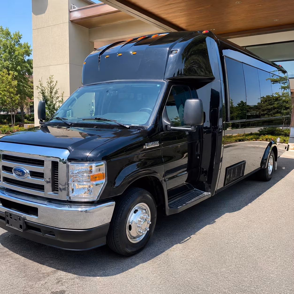 Lakeland Private Event Transportation party bus exterior