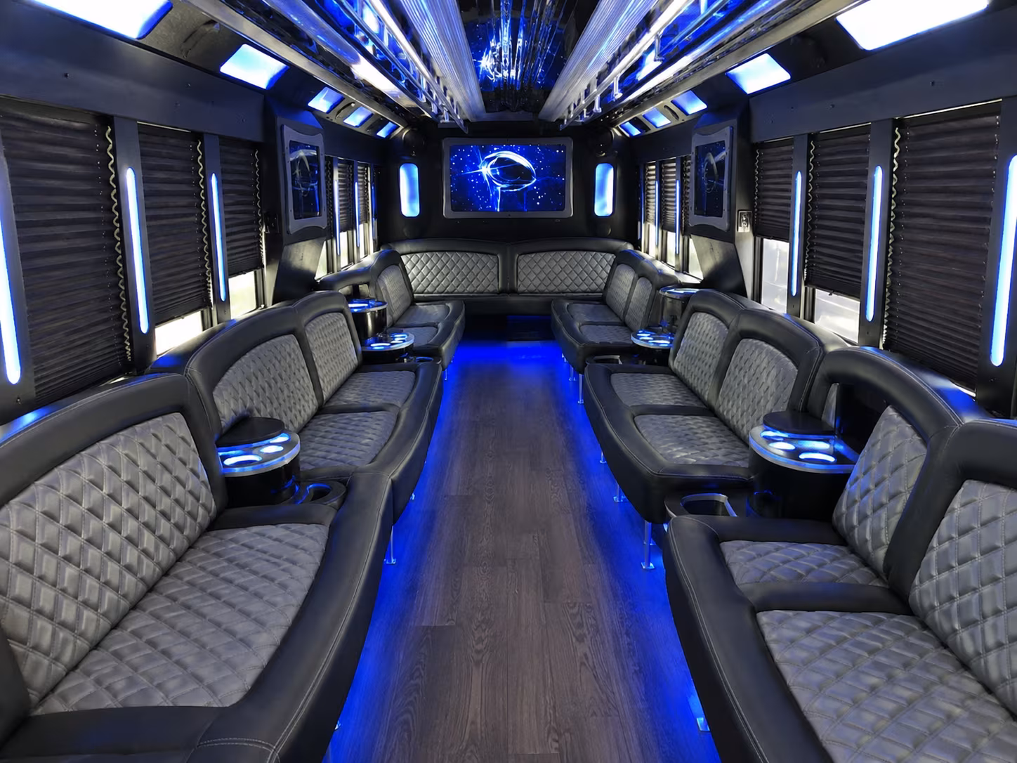 Lakeland Private Event Transportation party bus exterior