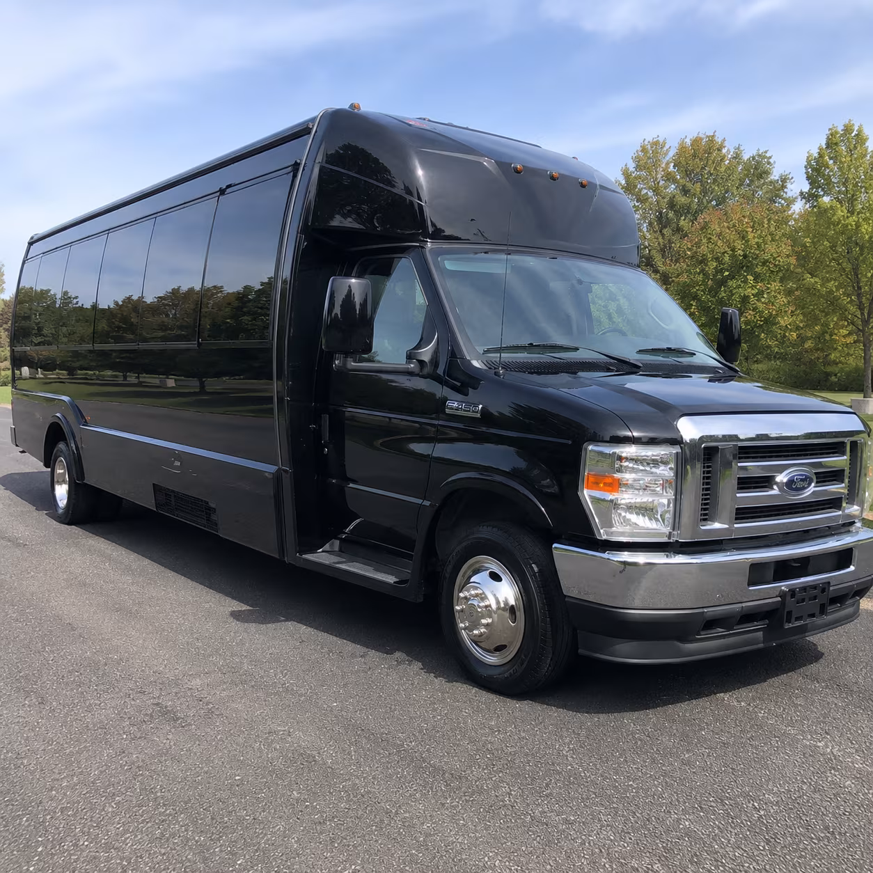 Lakeland Private Event Transportation party bus exterior