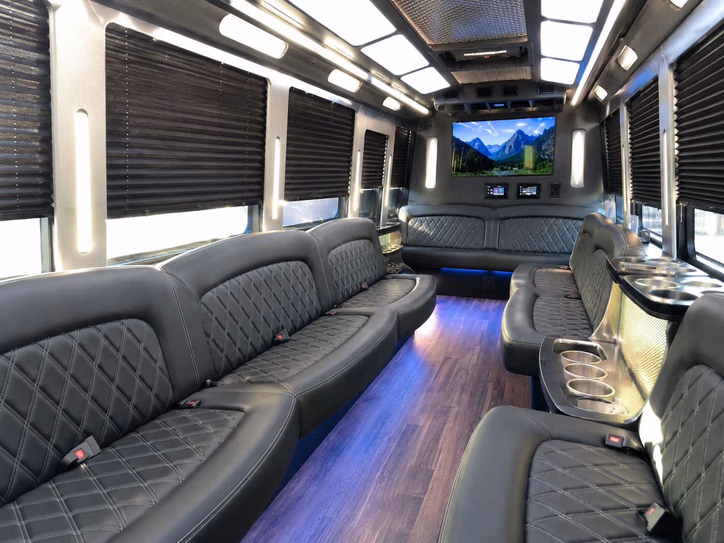 Lakeland Private Event Transportation party bus exterior
