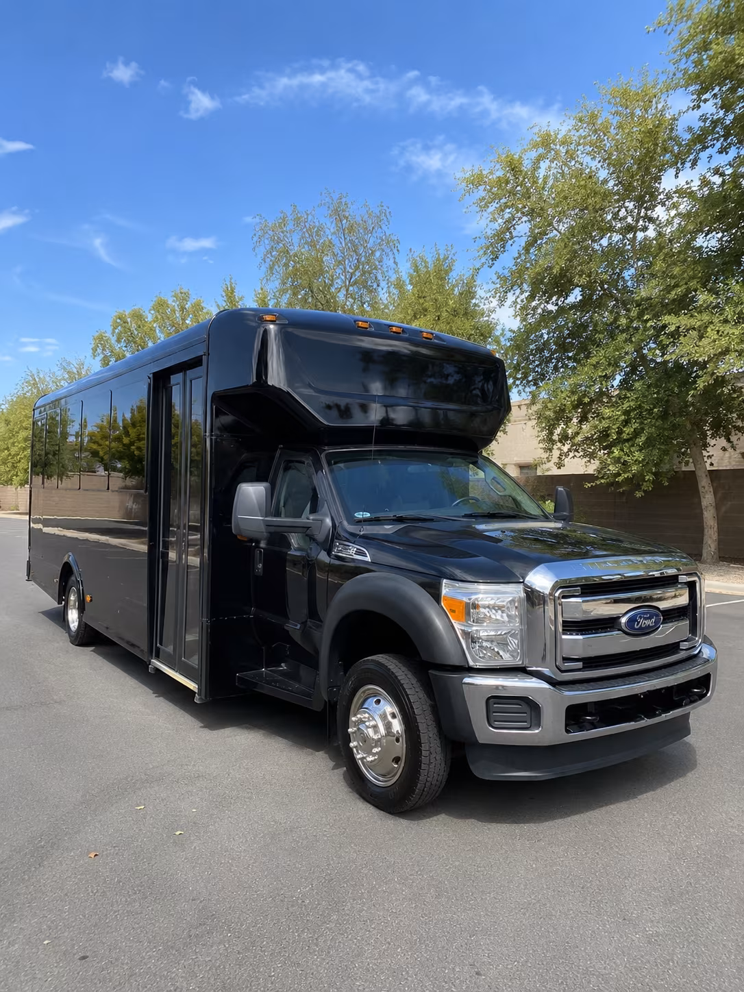 Lakeland Private Event Transportation party bus exterior