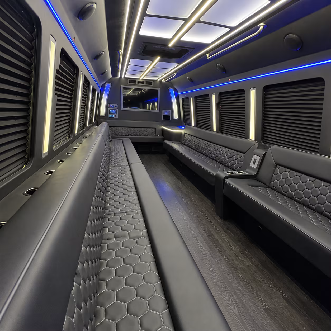 Lakeland Sporting Event Transportation party bus exterior