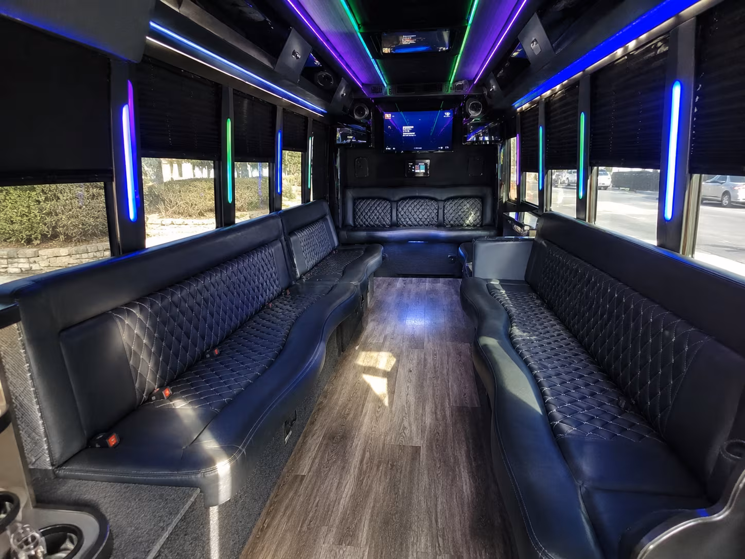 Lakeland Wedding Transportation party bus exterior