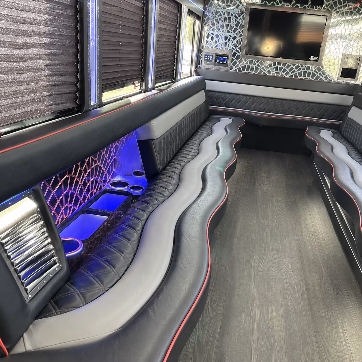 Lakeland Wedding Transportation party bus exterior