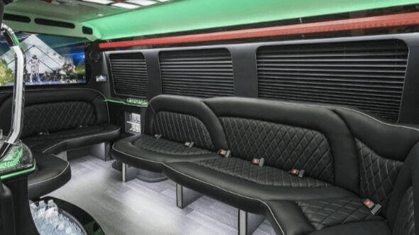 Interior of Lakeland Party Bus Company's 15 Passenger Party Bus in Lakeland