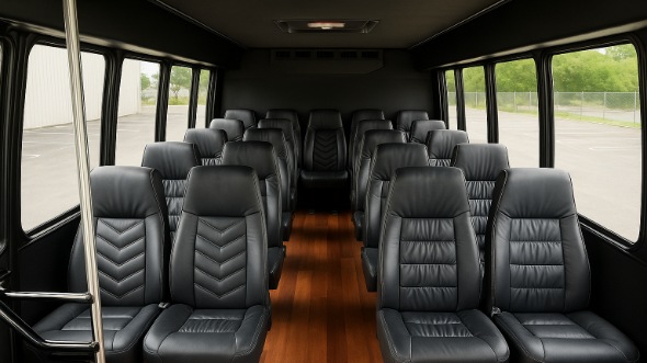 Interior of Charter Bus Company Lakeland's 28 Passenger Minibus in Lakeland