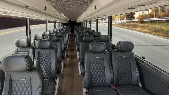 Interior of Charter Bus Company Lakeland's 35 Passenger Mini Bus in Lakeland