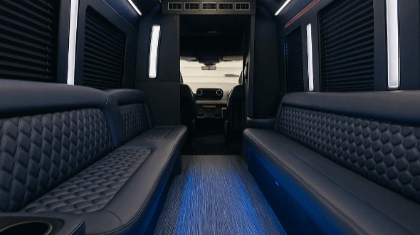 Interior of Lakeland Party Bus Company's 40 Passenger Party Bus in Lakeland