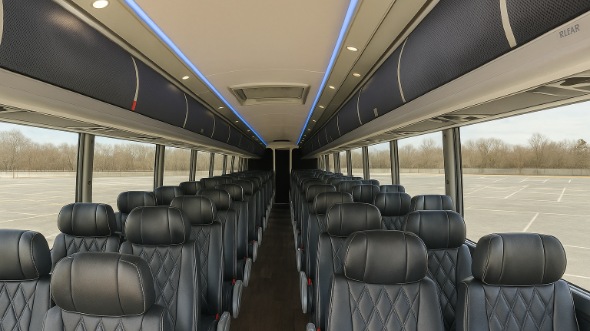 Interior of Charter Bus Company Lakeland's 44 Passenger Charter Bus in Lakeland