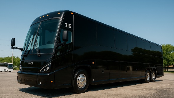 Exterior of Charter Bus Company Lakeland's 44 Passenger Charter Bus in Lakeland