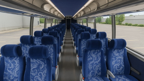 Interior of Charter Bus Company Lakeland's 45 Passenger Charter Bus in Lakeland