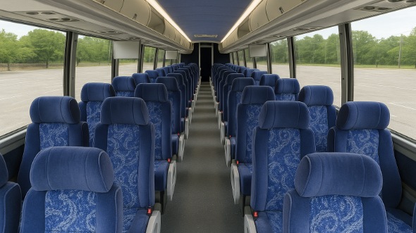 Interior of Charter Bus Company Lakeland's 47 Passenger Charter Bus in Lakeland