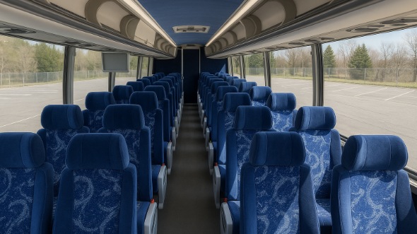 Interior of Charter Bus Company Lakeland's 48 Passenger Charter Bus in Lakeland