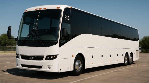 Exterior of Charter Bus Company Lakeland's 56 Passenger Charter Bus in Lakeland